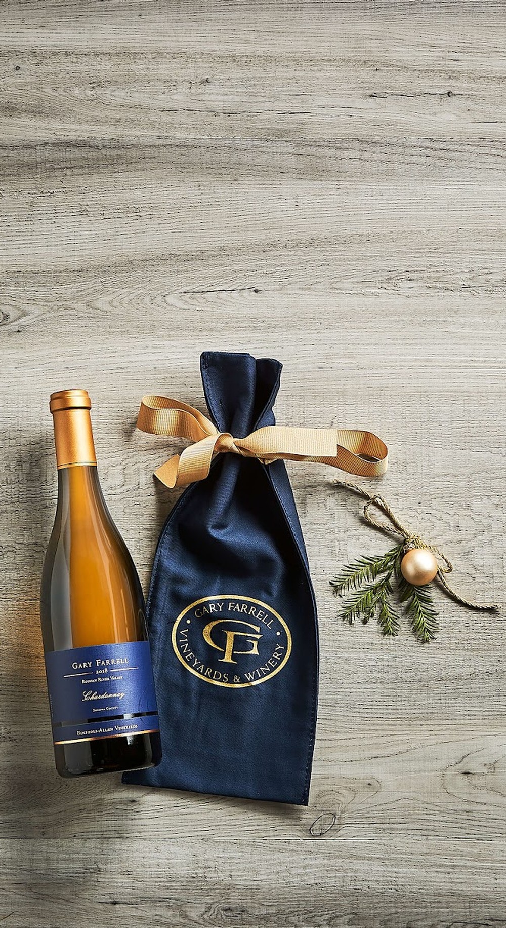 Single Bottle Gift Bag | Rochioli-Allen Vineyards Chardonnay