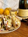 Pork Tacos with Lime Crema and Homemade Slaw - by Brian Shapiro